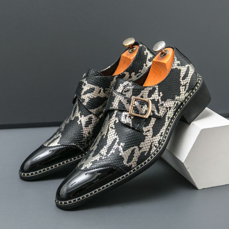 Men Formal Wear Green - Sapatos Clássicos Retro Le Fu para