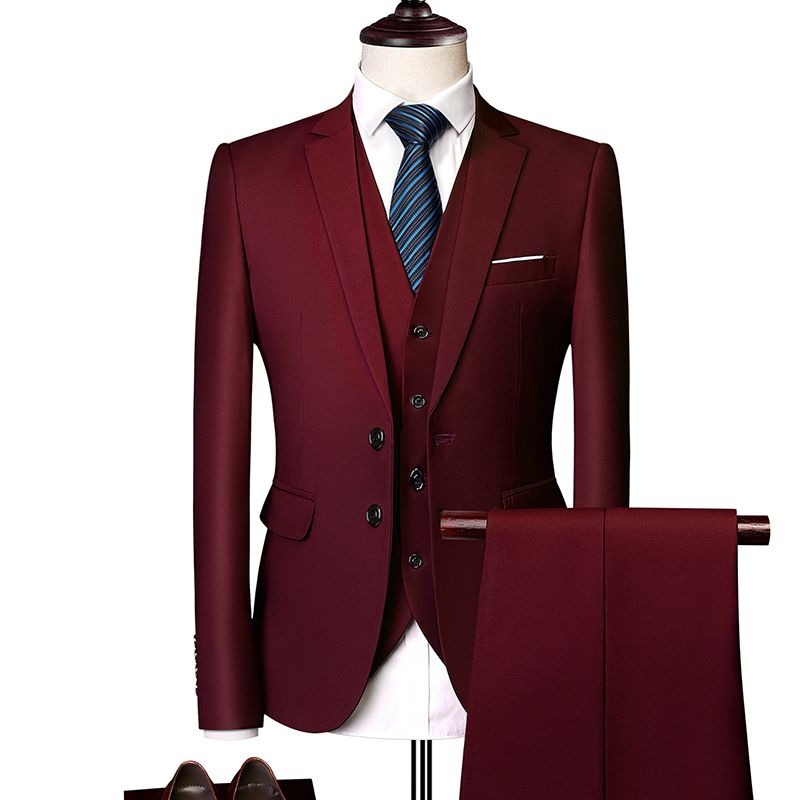 Men Formal Wear Wedding Guest - Conjunto de Terno Slim Fit Estilo
