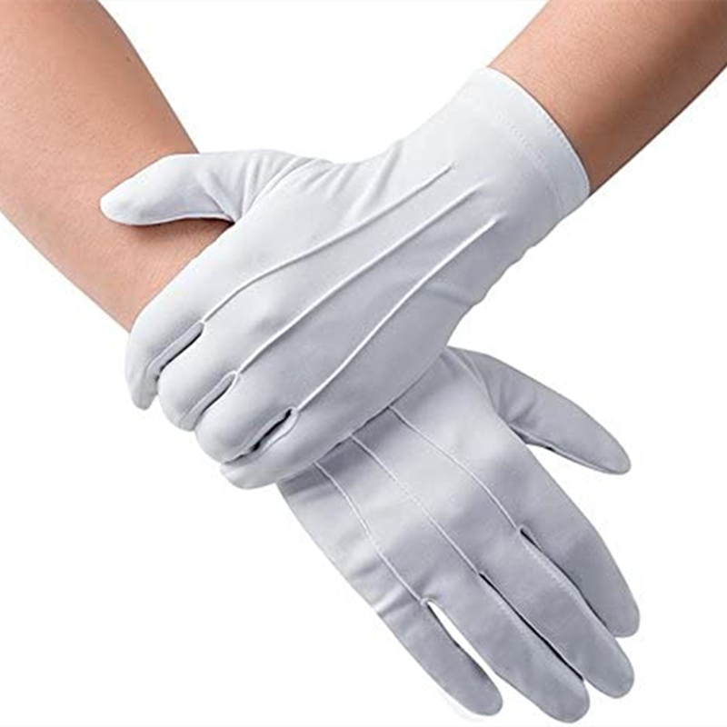 Formal Wear Gloves Men - 4 pçs luvas de algodão branco