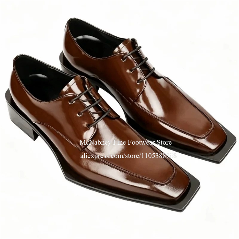 Men Formal Wear For Wedding - Sapatos Sociais de Couro com Tachas,