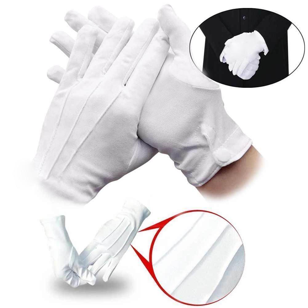 Formal Wear Gloves Men - 1 par luvas de algodão branco