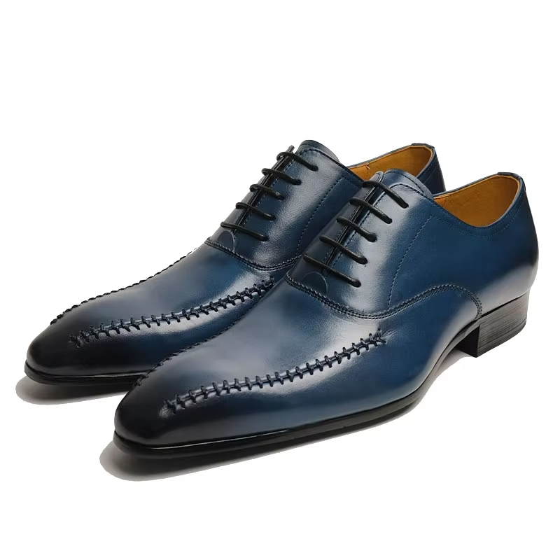 Men Formal Wear Fashion - Sapatos sociais masculinos de couro legítimo,