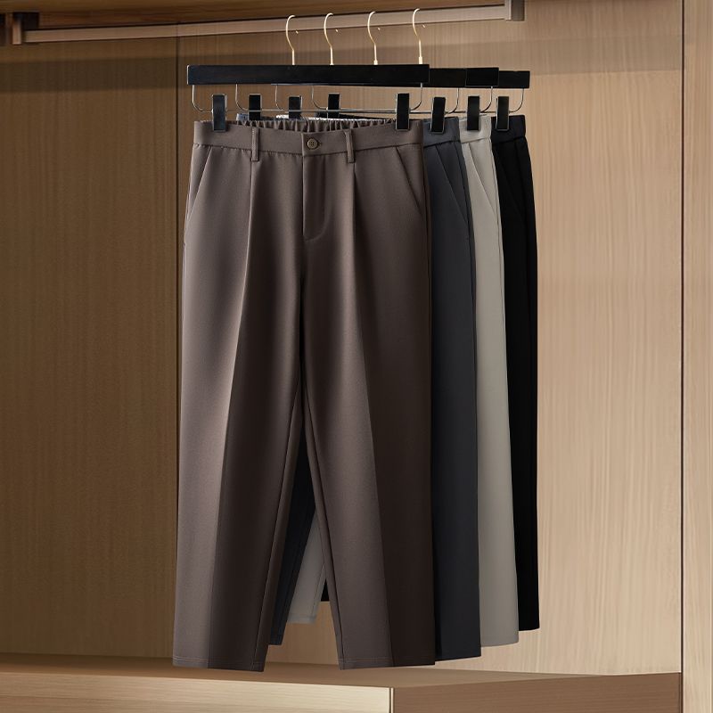 Korean Men Formal Wear - Calças Sociais Masculinas Slim Fit 2026