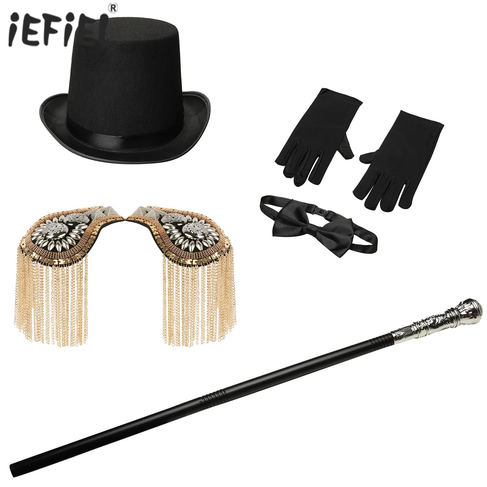 Adulto circo ringmaster traje  - Formal Wear Gloves Men avaliação e preço