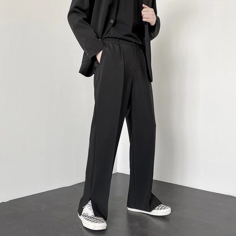 Cinza cáqui preto terno calças - Korean Men Formal Wear avaliação e preço