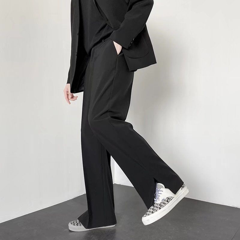 Cinza cáqui preto terno calças - Korean Men Formal Wear avaliação e preço