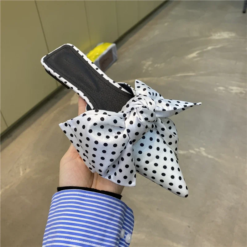 Sandálias Femininas com Laço G - Satin Bow Tie avaliação e preço