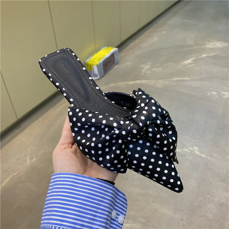 Sandálias Femininas com Laço G - Satin Bow Tie avaliação e preço