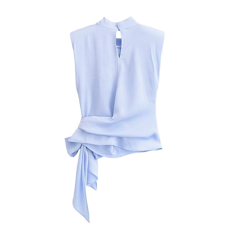 YENKYE Moda Nova Blusa Feminin - Satin Bow Tie avaliação e preço