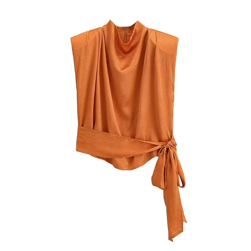 YENKYE Moda Nova Blusa Feminin - Satin Bow Tie avaliação e preço