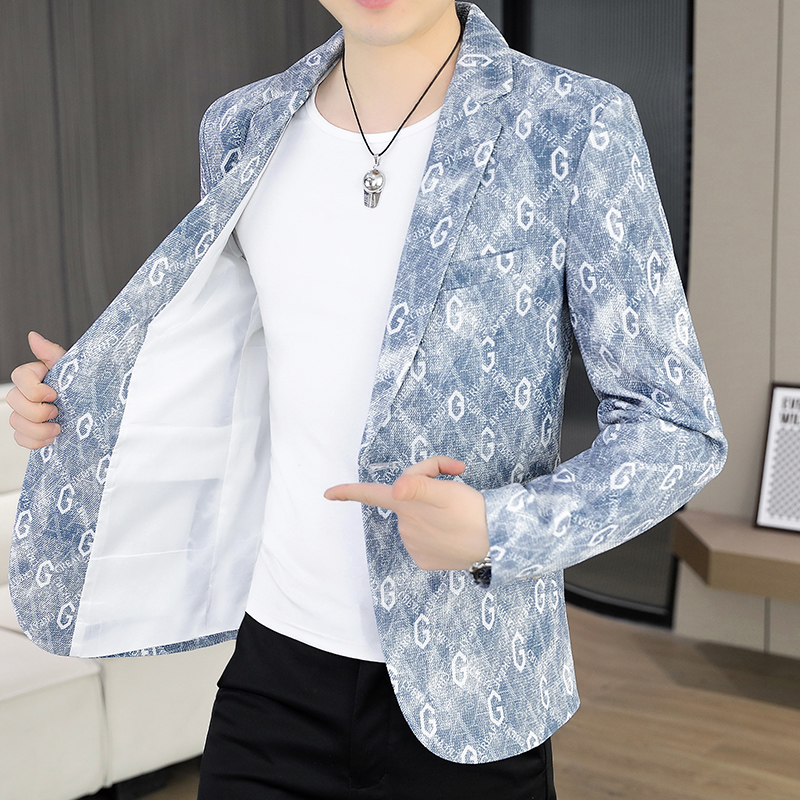 Blazer Masculino 2026 Outono/I - Men Formal Wear Fashion avaliação e preço