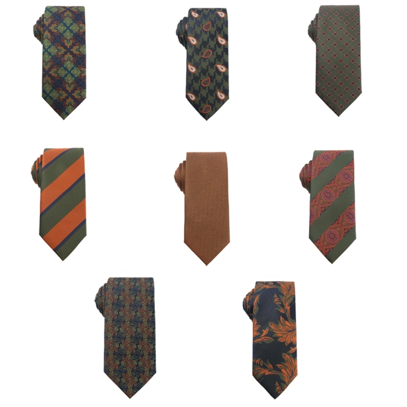 Gravata listrada flores vintag - Men Formal Wear Green avaliação e preço