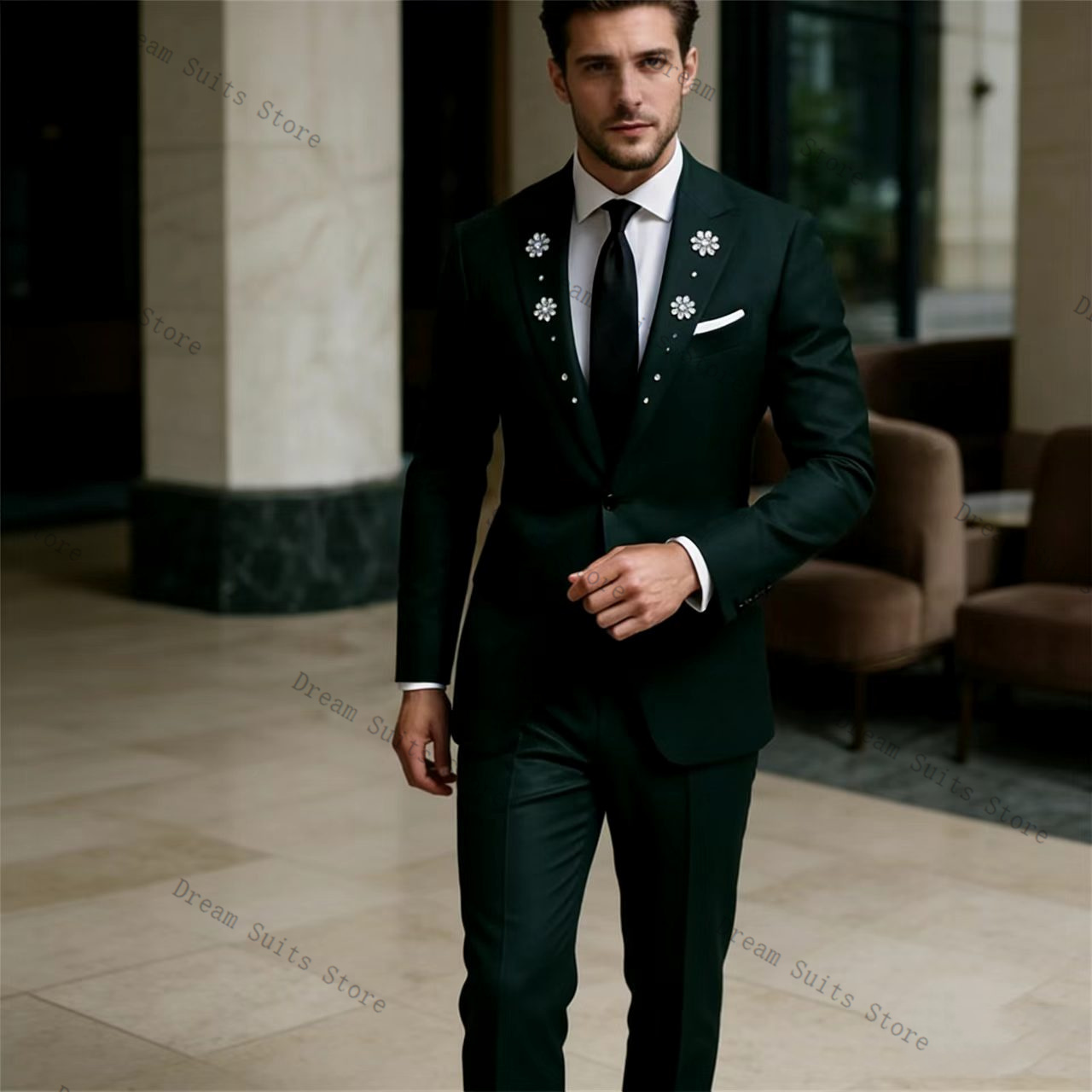 Conjunto de Terno Masculino Cr - Men Formal Wear Green avaliação e preço
