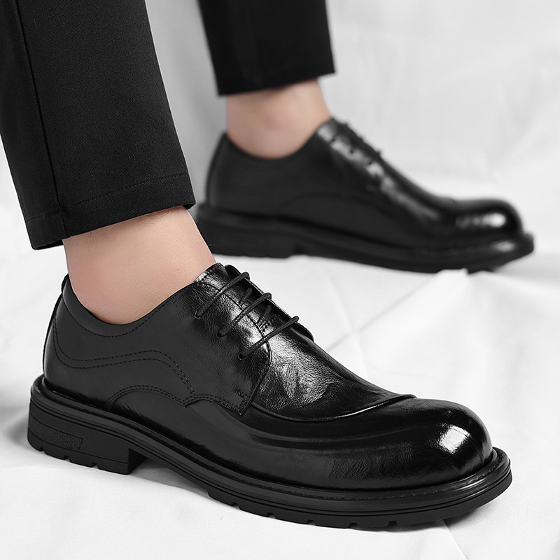 Sapatos de Couro Genuíno Marro - Men Formal Wear Fashion avaliação e preço