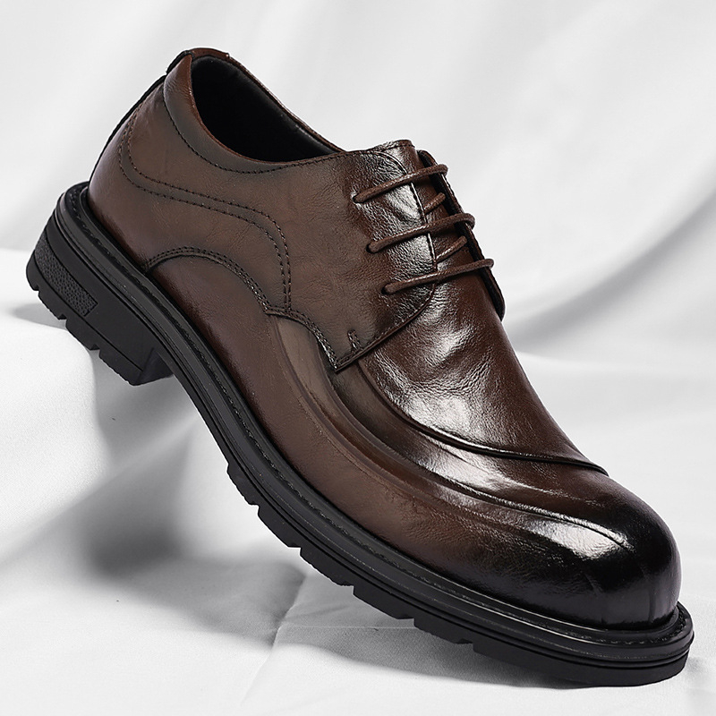 Sapatos de Couro Genuíno Marro - Men Formal Wear Fashion avaliação e preço