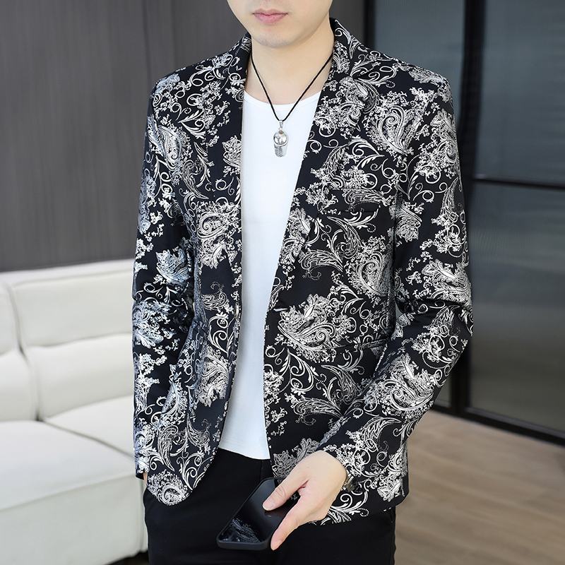 Blazer Masculino Dourado para  - Korean Men Formal Wear avaliação e preço