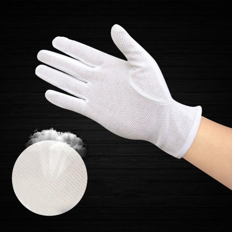4 pçs luvas de algodão branco  - Formal Wear Gloves Men avaliação e preço