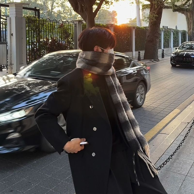 Sobretudo de lã masculino de i - Korean Men Formal Wear avaliação e preço