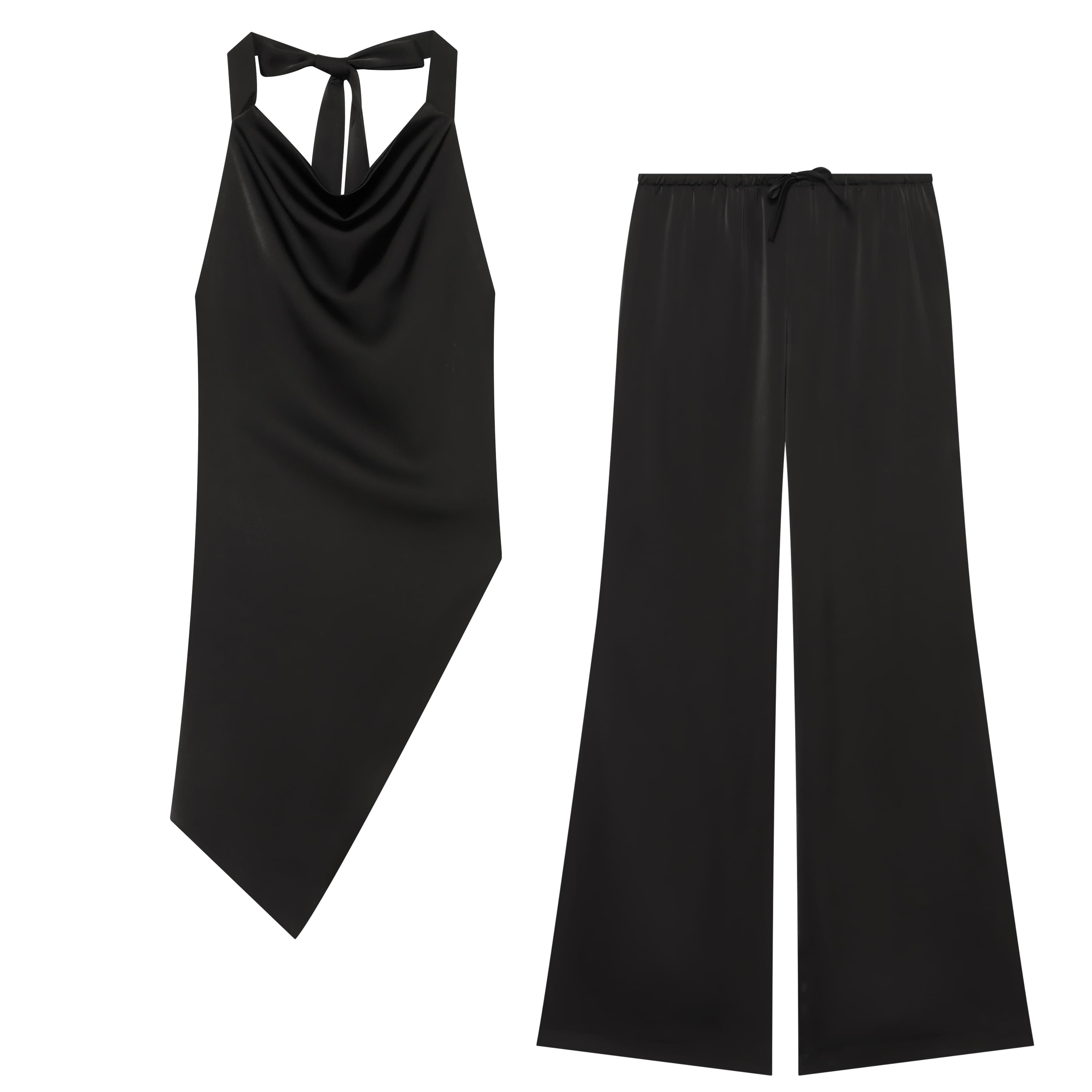 Conjunto Feminino de Cetim BSA - Satin Bow Tie avaliação e preço