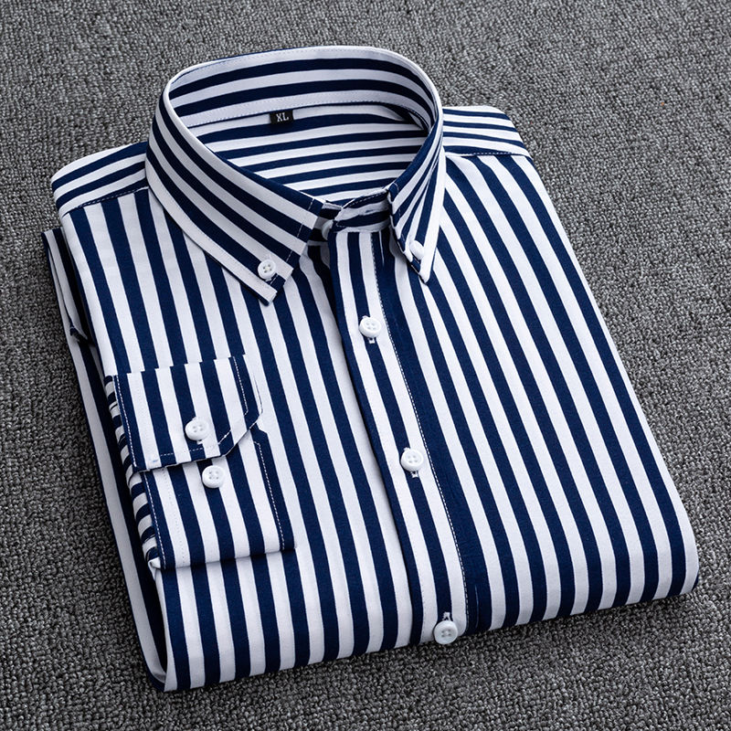 Camisa xadrez xadrez de manga  - Korean Men Formal Wear avaliação e preço