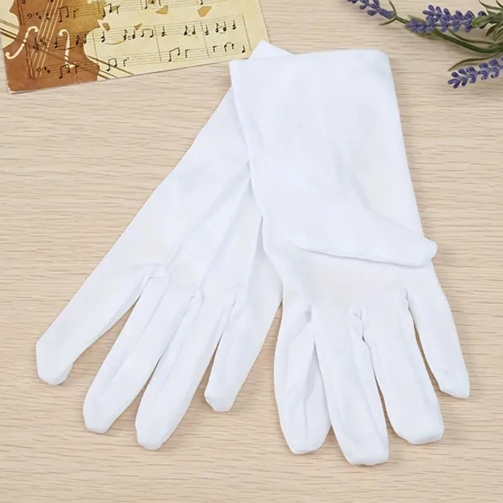 1/2 Pares de Luvas Brancas de  - Formal Wear Gloves Men avaliação e preço