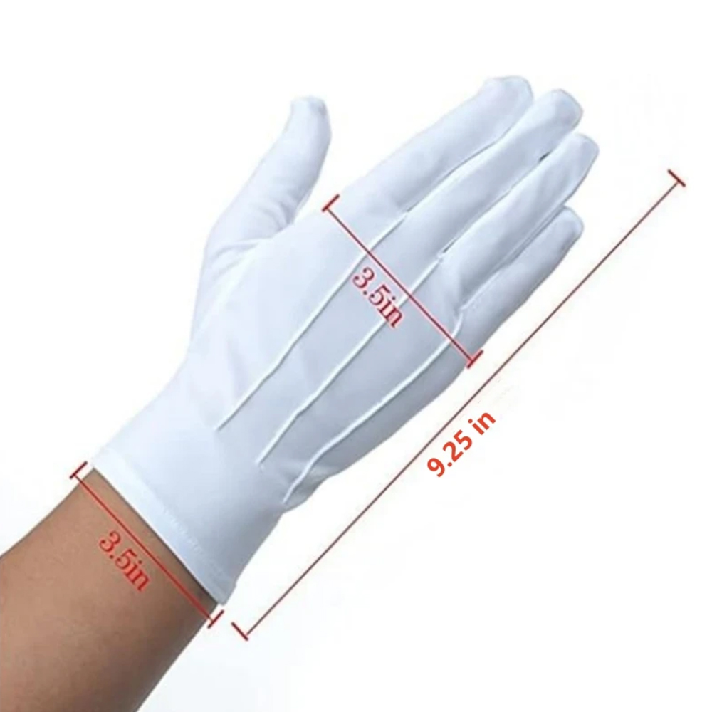 1/2 Pares de Luvas Brancas de  - Formal Wear Gloves Men avaliação e preço