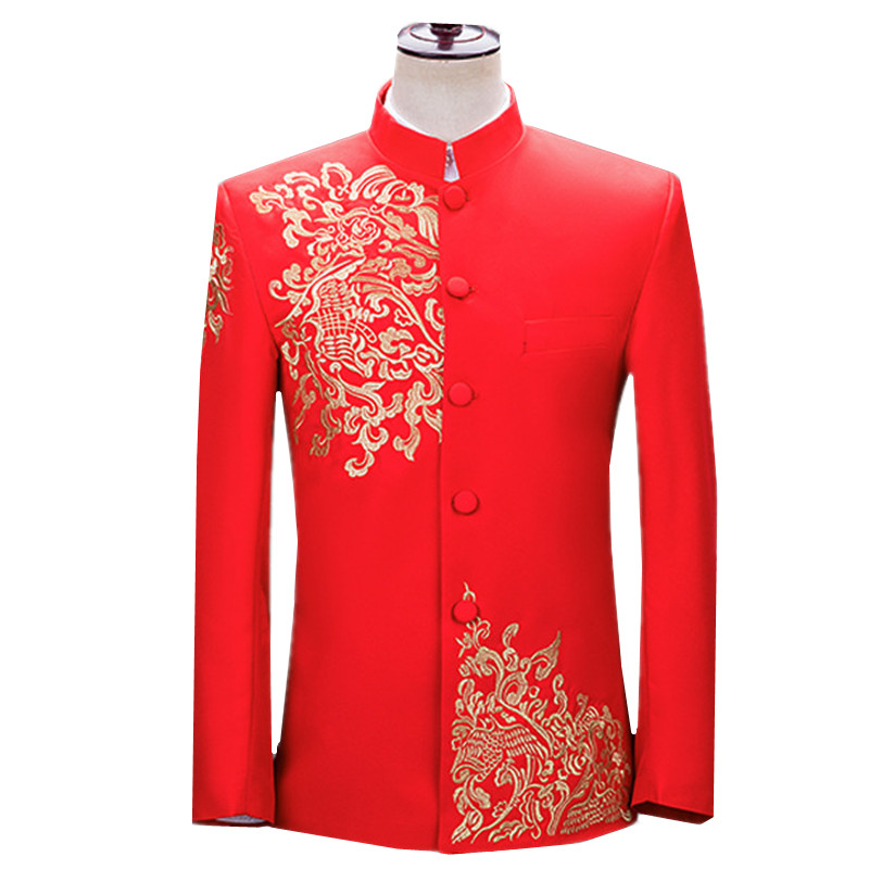 Novo Blazer Masculino Bordado  - Men'S Vintage Formal Wear avaliação e preço