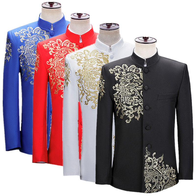 Novo Blazer Masculino Bordado  - Men'S Vintage Formal Wear avaliação e preço