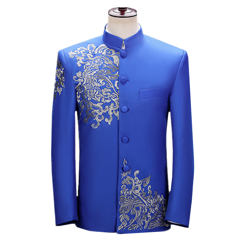 Novo Blazer Masculino Bordado  - Men'S Vintage Formal Wear avaliação e preço