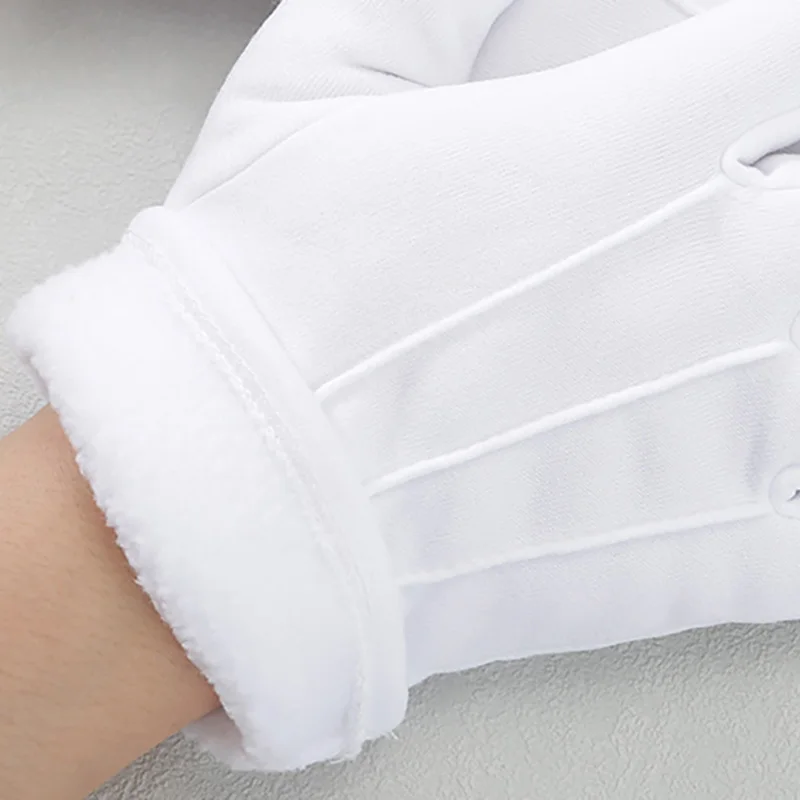 1 par branco luvas formais inv - Formal Wear Gloves Men avaliação e preço