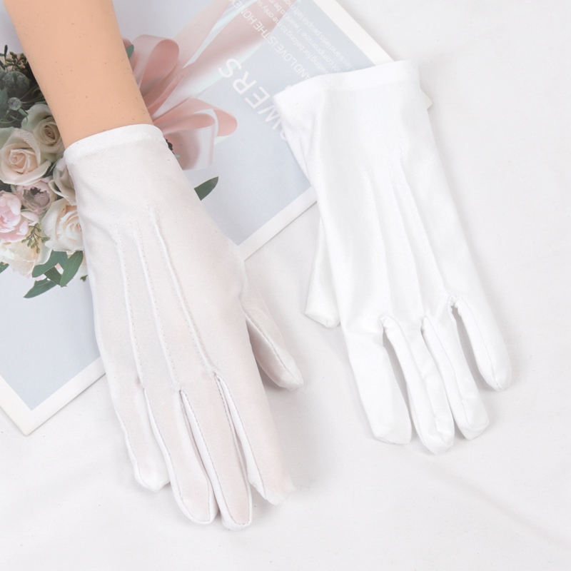 Elástico preto branco luvas fo - Formal Wear Gloves Men avaliação e preço