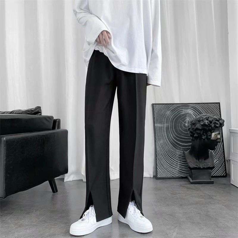 Calça masculina coreana solta  - Korean Men Formal Wear avaliação e preço
