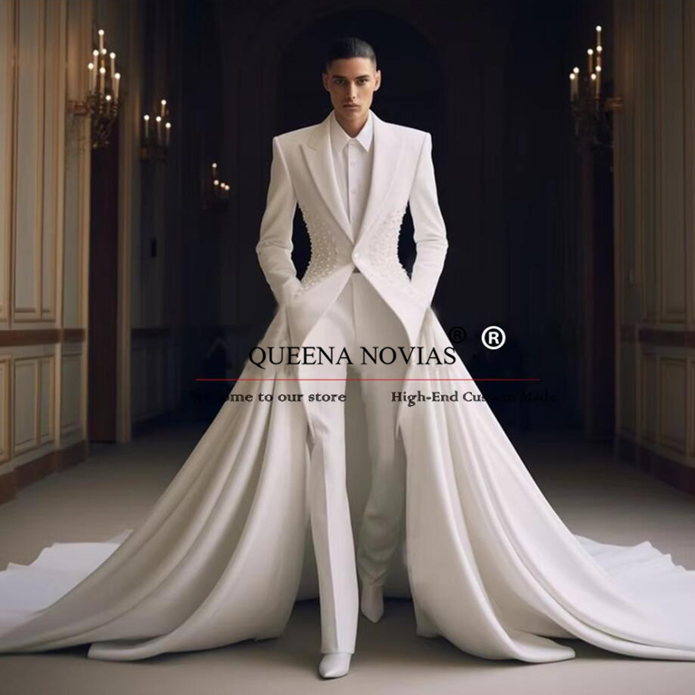 Elegante pérolas ternos mascul - Men'S Formal Wear No Suit avaliação e preço