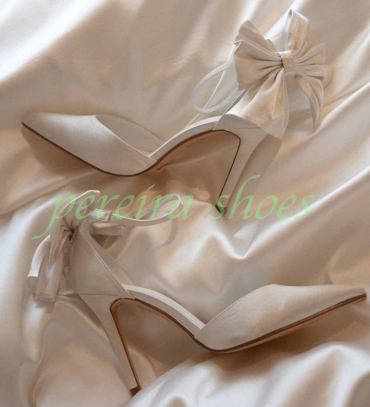 Sapatos de Salto Alto Feminino - Satin Bow Tie avaliação e preço