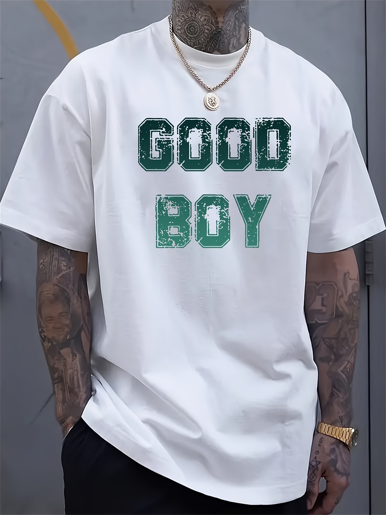 Camiseta Masculina Estampada ' - Men Formal Wear Green avaliação e preço