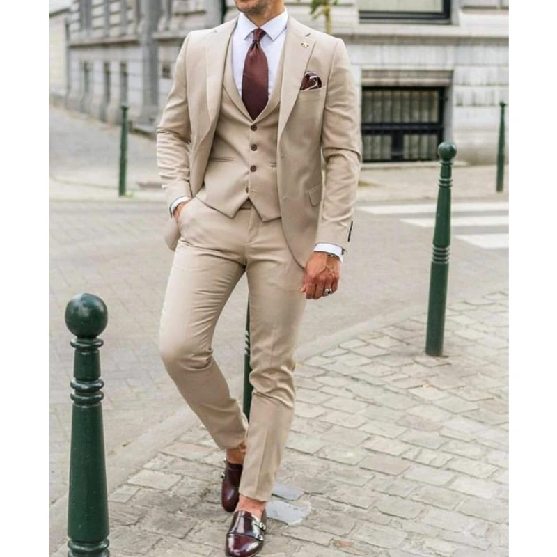 Ternos Masculinos Slim Fit com - Men Formal Wear Wedding Guest avaliação e preço