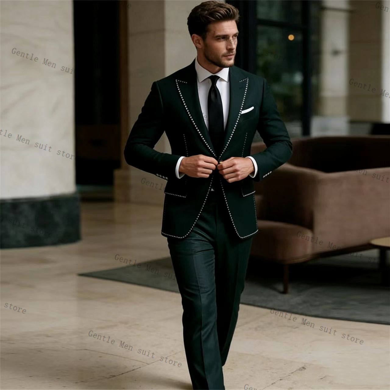 Conjunto de Terno Masculino Ve - Men Formal Wear Green avaliação e preço